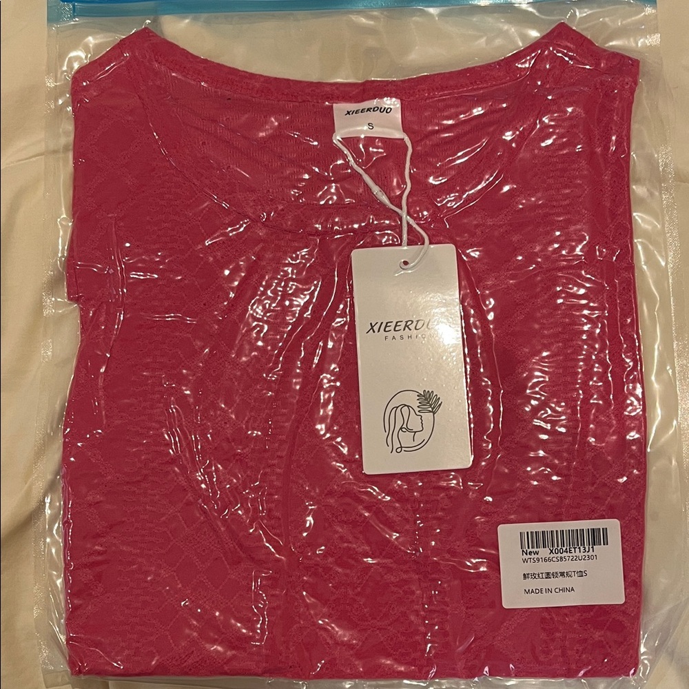 Women's Pink Lace Blouse